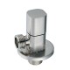 Satin Nickle Surface Brass Heating Angle Valve with Decorative Cover